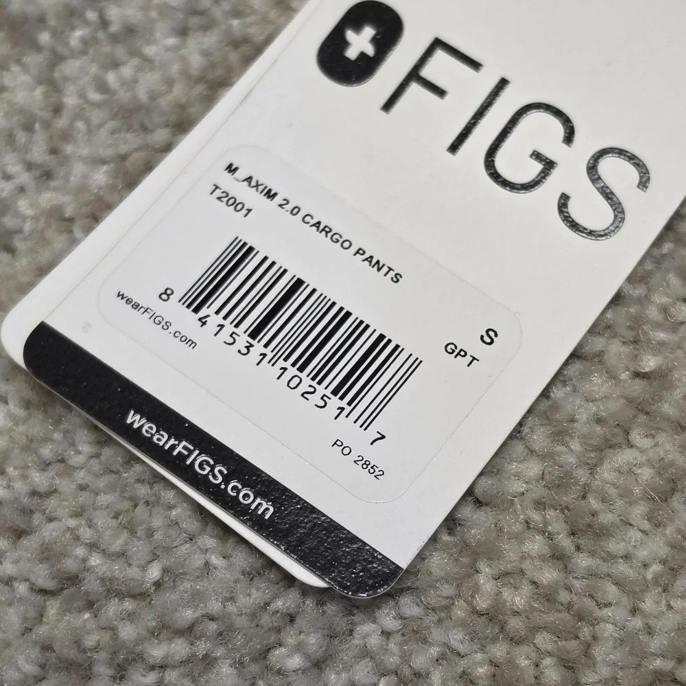 FIGS‎ Axim Cargo Scrub Pants Graphite Gray T2001 Size Small New 30 Waist NWT